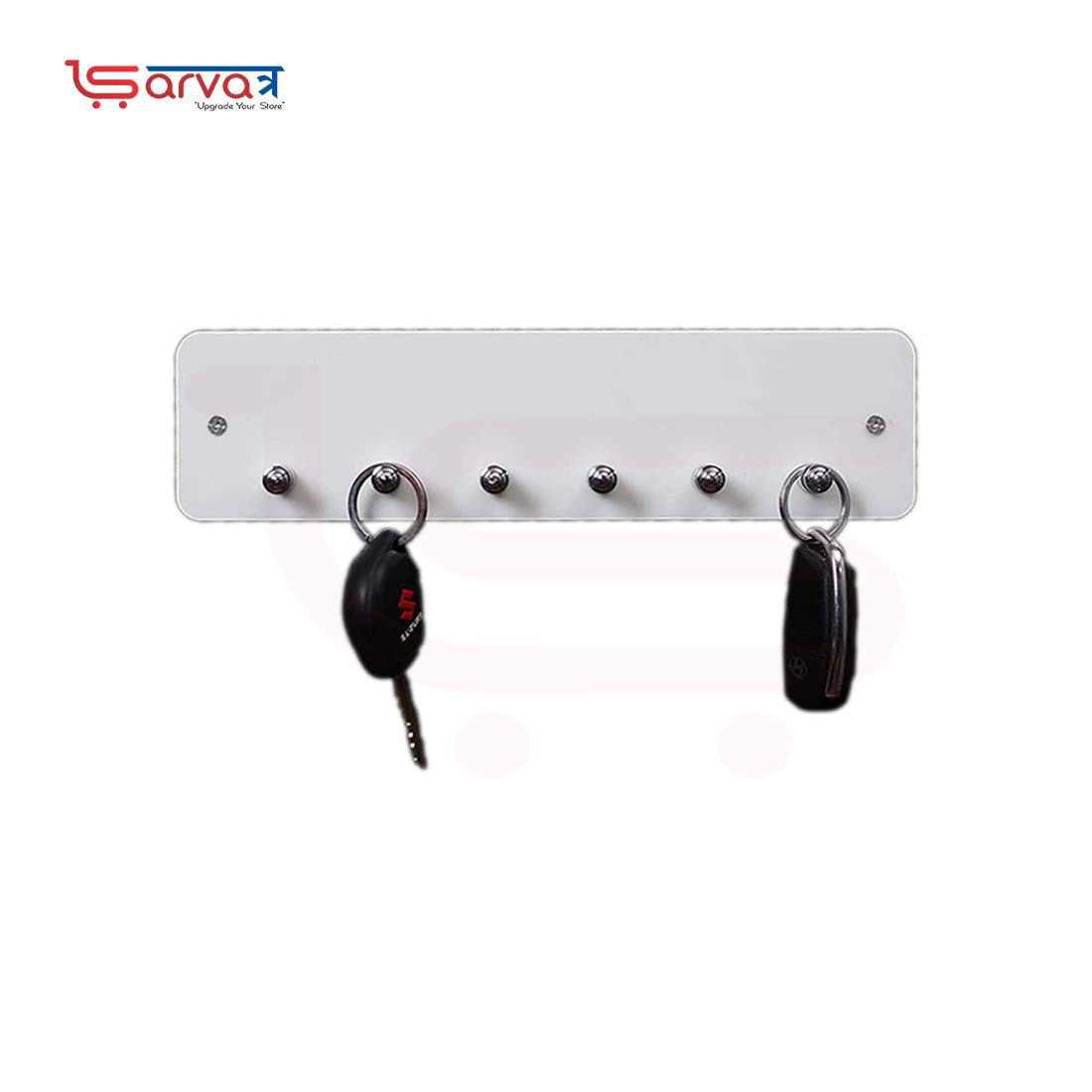 Sarvatr Premium Acrylic Wall Mounted Key Holder/Acrylic Key Rack