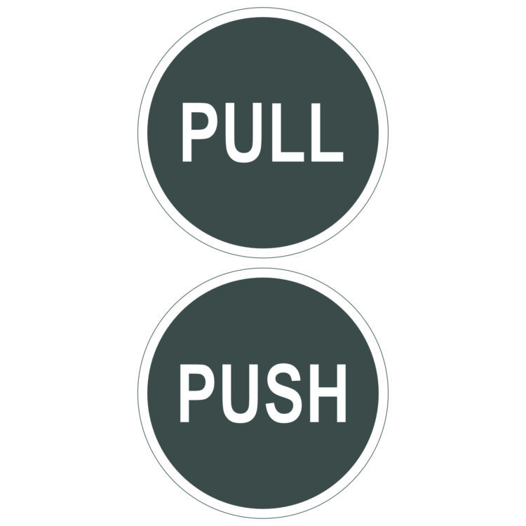 pull push round dark